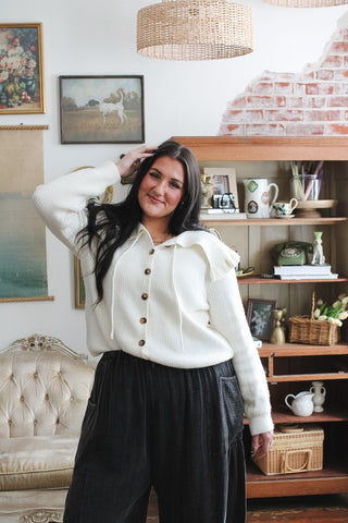 Katherine Knit Collared Cardigan