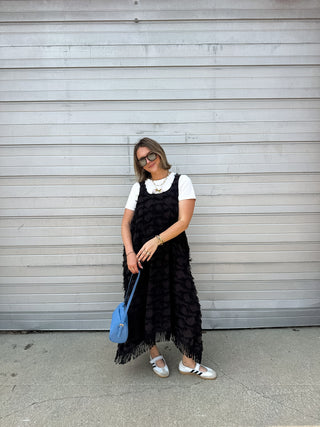 Hattie Fringe Midi Dress