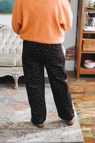 Elizabeth Micro Floral Corduroy Pants