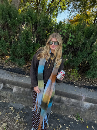 Logan Brushed Plaid Winter Scarf