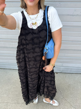Hattie Fringe Midi Dress