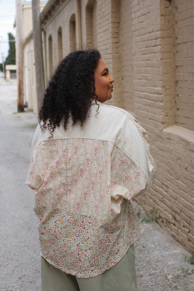 Jenny Floral Button Down Blouse