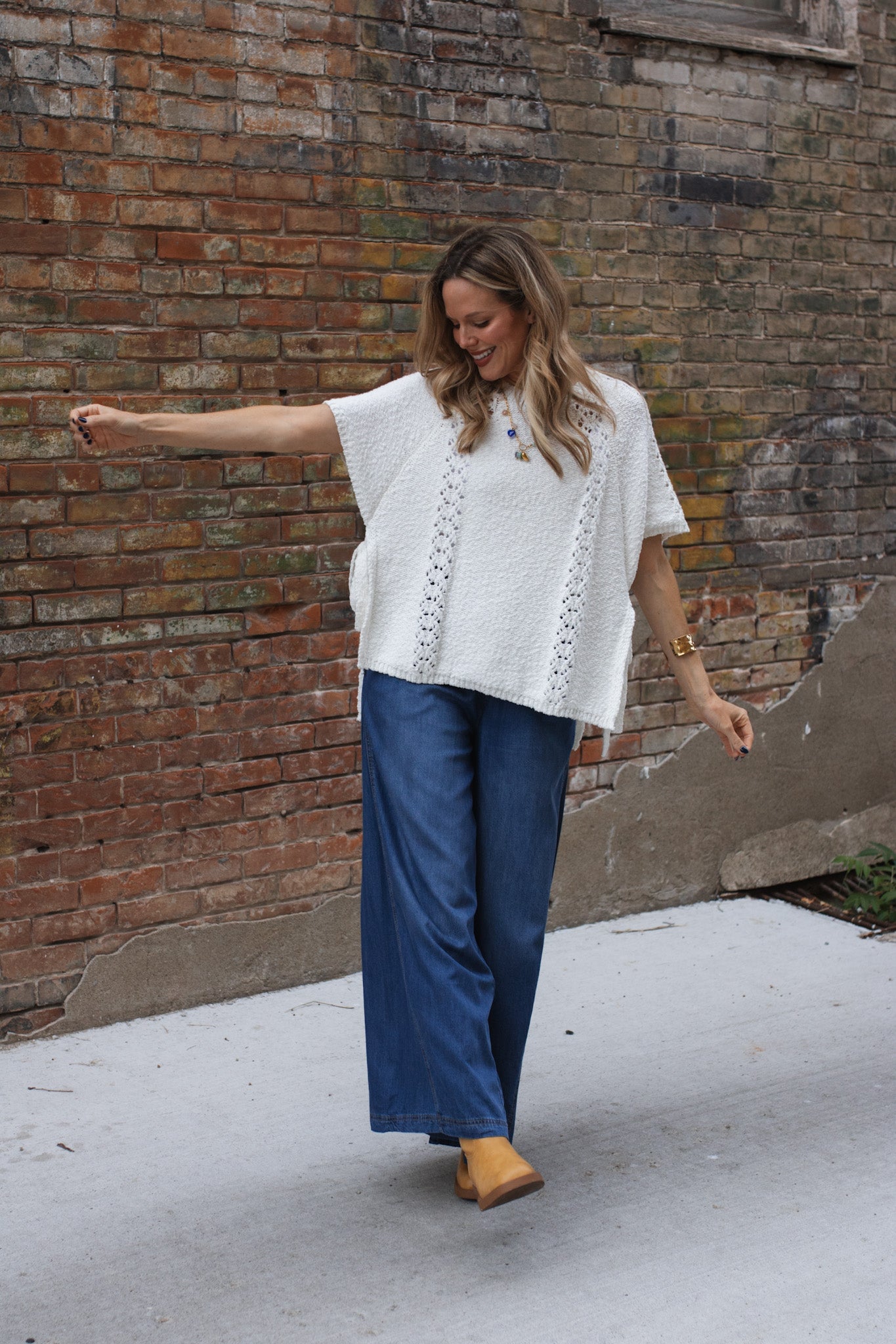 Tiffany Knit Tie Sweater Top