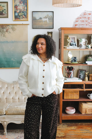Katherine Knit Collared Cardigan