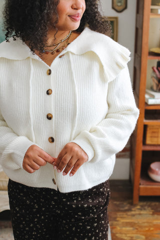 Katherine Knit Collared Cardigan