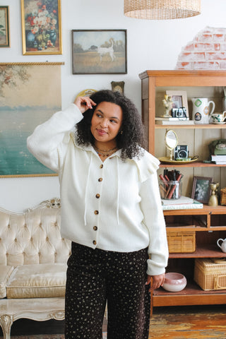 Katherine Knit Collared Cardigan