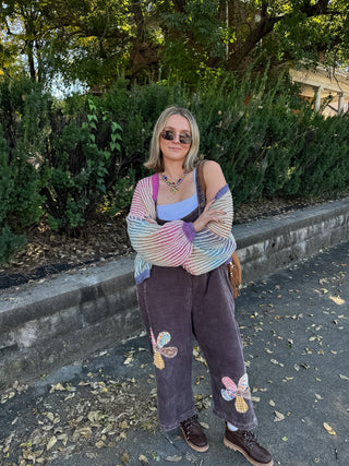 Penny Rainbow Knit Cardigan