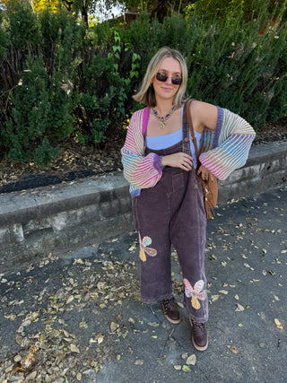 Tate Patchwork Corduroy Overalls