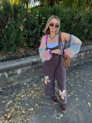 Penny Rainbow Knit Cardigan