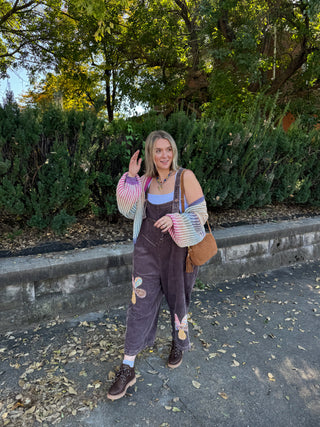 Tate Patchwork Corduroy Overalls