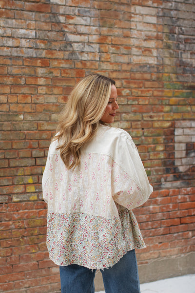 Jenny Floral Button Down Blouse
