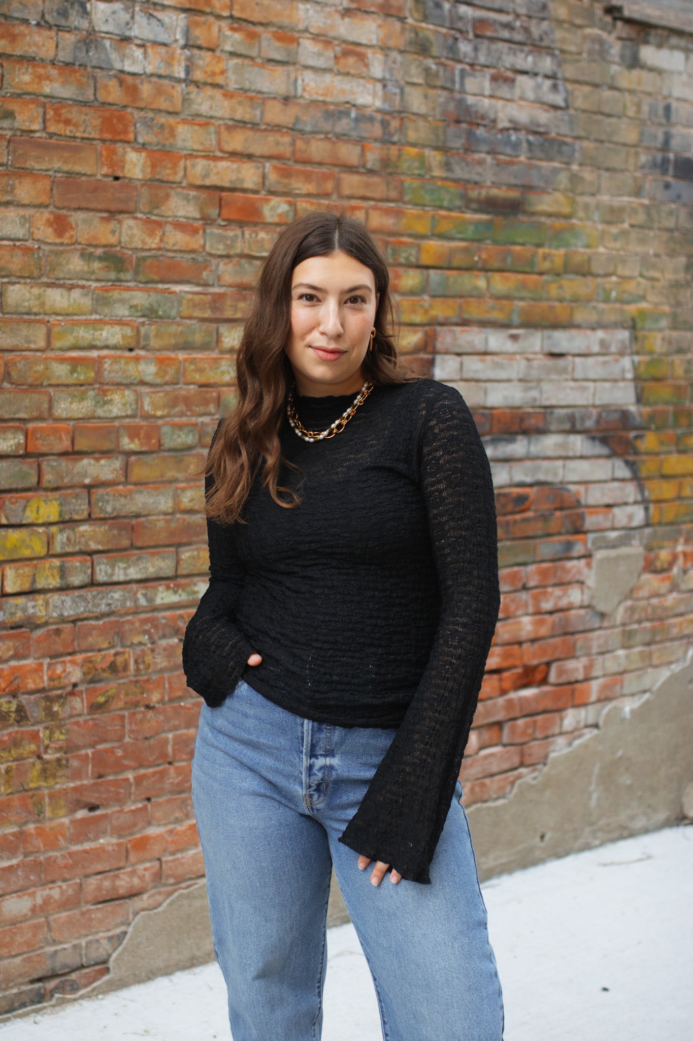 Julia Lace Fitted Top