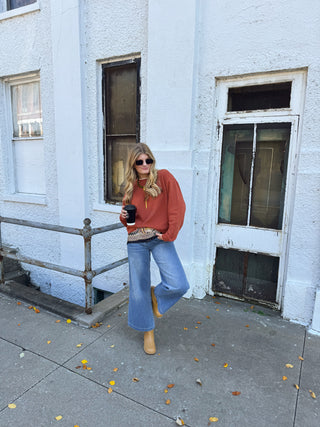 Bennett Drawstring Wide Leg Jeans