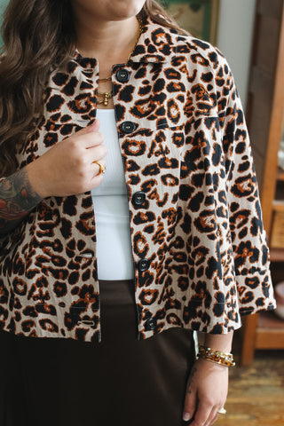 Taylor Leopard Swing Jacket
