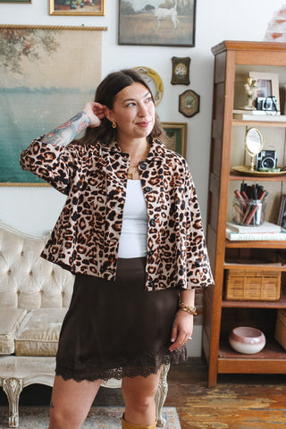 Taylor Leopard Swing Jacket