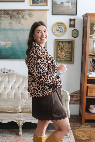 Taylor Leopard Swing Jacket