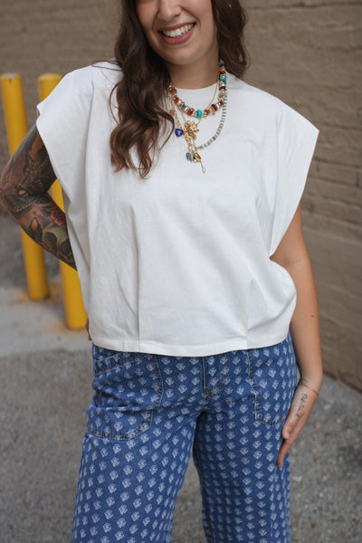 Lyns Everyday Cap Sleeve Tee
