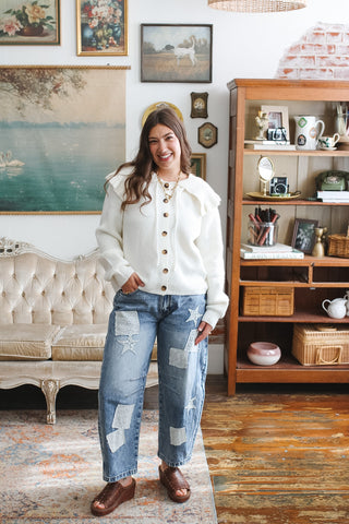Katherine Knit Collared Cardigan