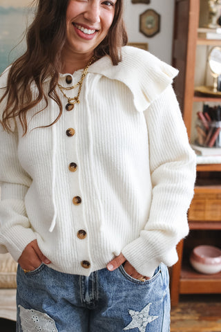 Katherine Knit Collared Cardigan