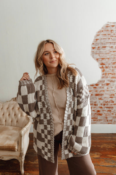 Check Yourself Chunky Cardigan