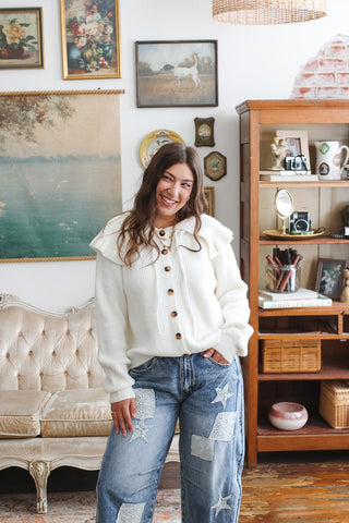 Katherine Knit Collared Cardigan
