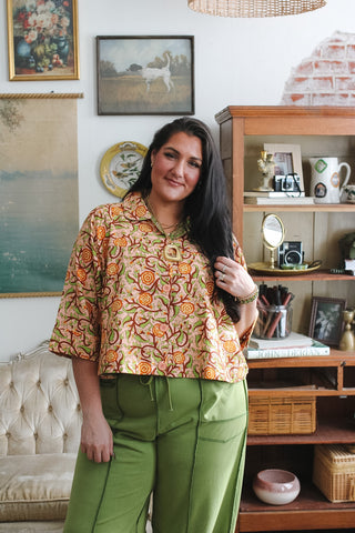 Merritt Peach Rose Swing Jacket