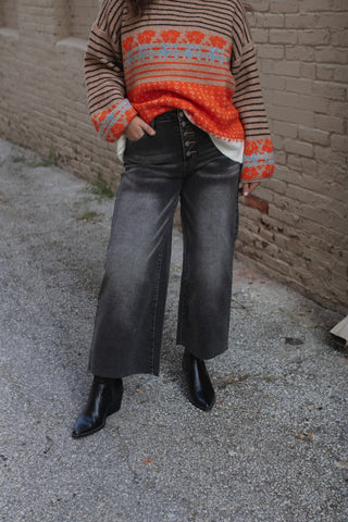 Sammy Washed Wide Leg Jeans