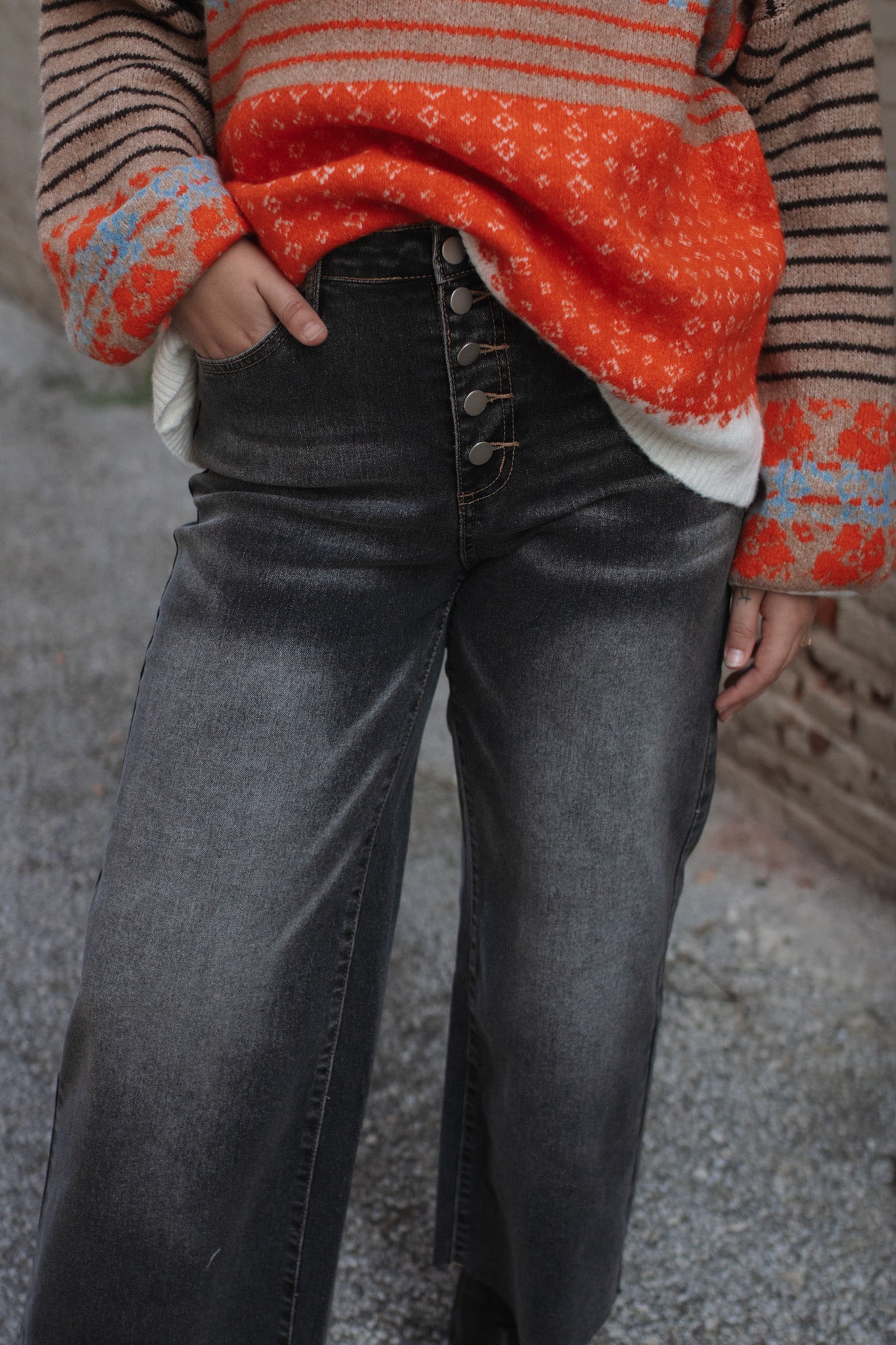 Sammy Washed Wide Leg Jeans