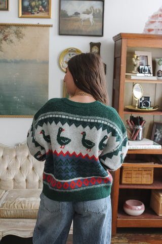 Harvie Patterned Duck Cardigan