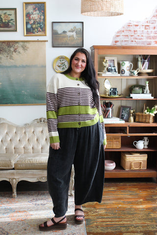 Lindsey Striped Knit Cardigan