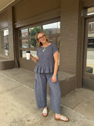 Riley Smocked Pant Set