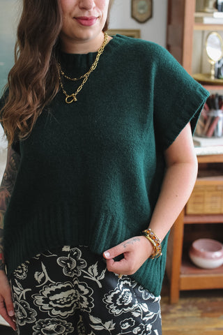Sloan Cap Sleeve Pull Over Sweater