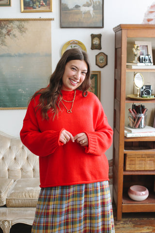 Logan Mock Neck Knit Sweater