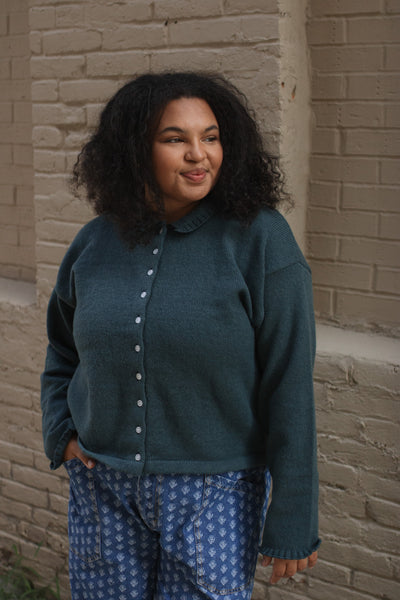 Albany Collared Sweater Cardigan