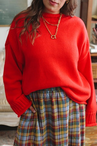 Logan Mock Neck Knit Sweater