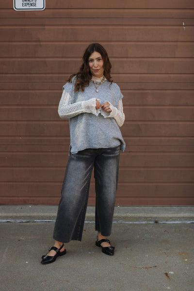 Sammy Washed Wide Leg Jeans
