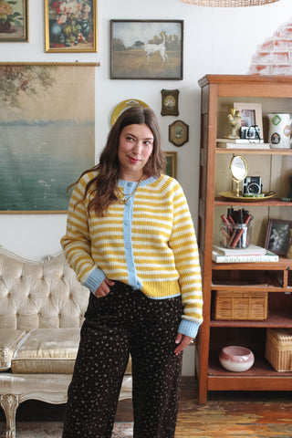 Chandler Striped Knit Cardigan