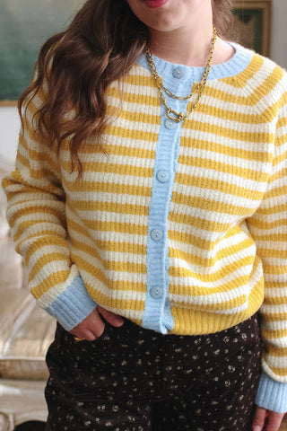Chandler Striped Knit Cardigan