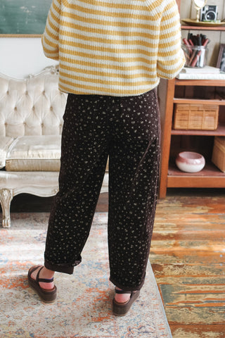 Elizabeth Micro Floral Corduroy Pants