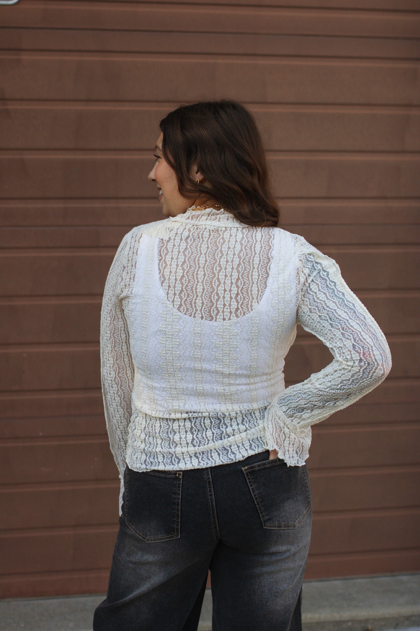 Emmie Lace Bell Sleeve Top