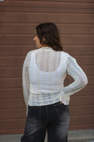 Emmie Lace Bell Sleeve Top