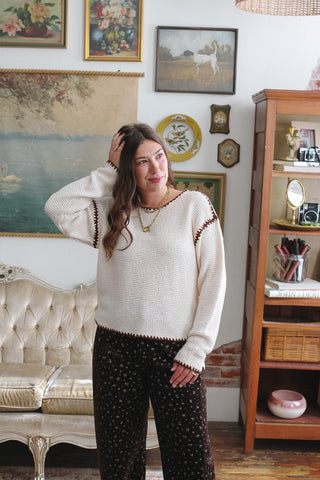 Harper Contrast Stitch Sweater