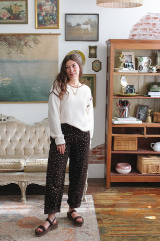 Harper Contrast Stitch Sweater