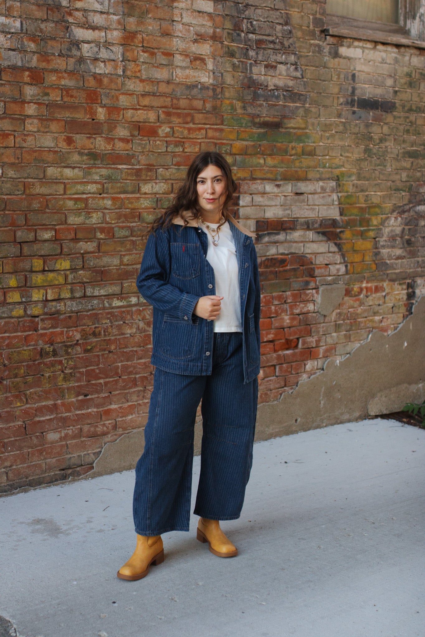 Mila Button Down Denim Barn Jacket