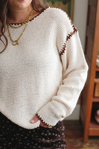 Harper Contrast Stitch Sweater
