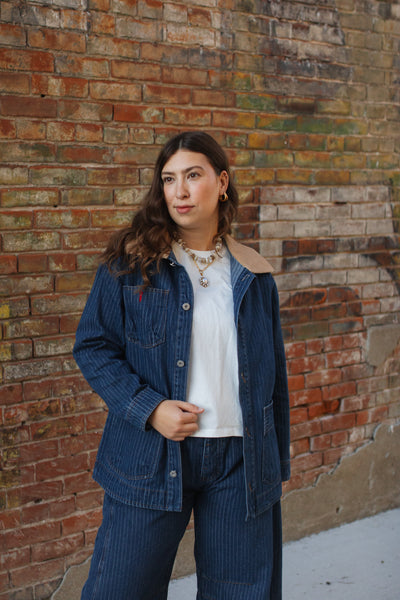 Mila Button Down Denim Barn Jacket