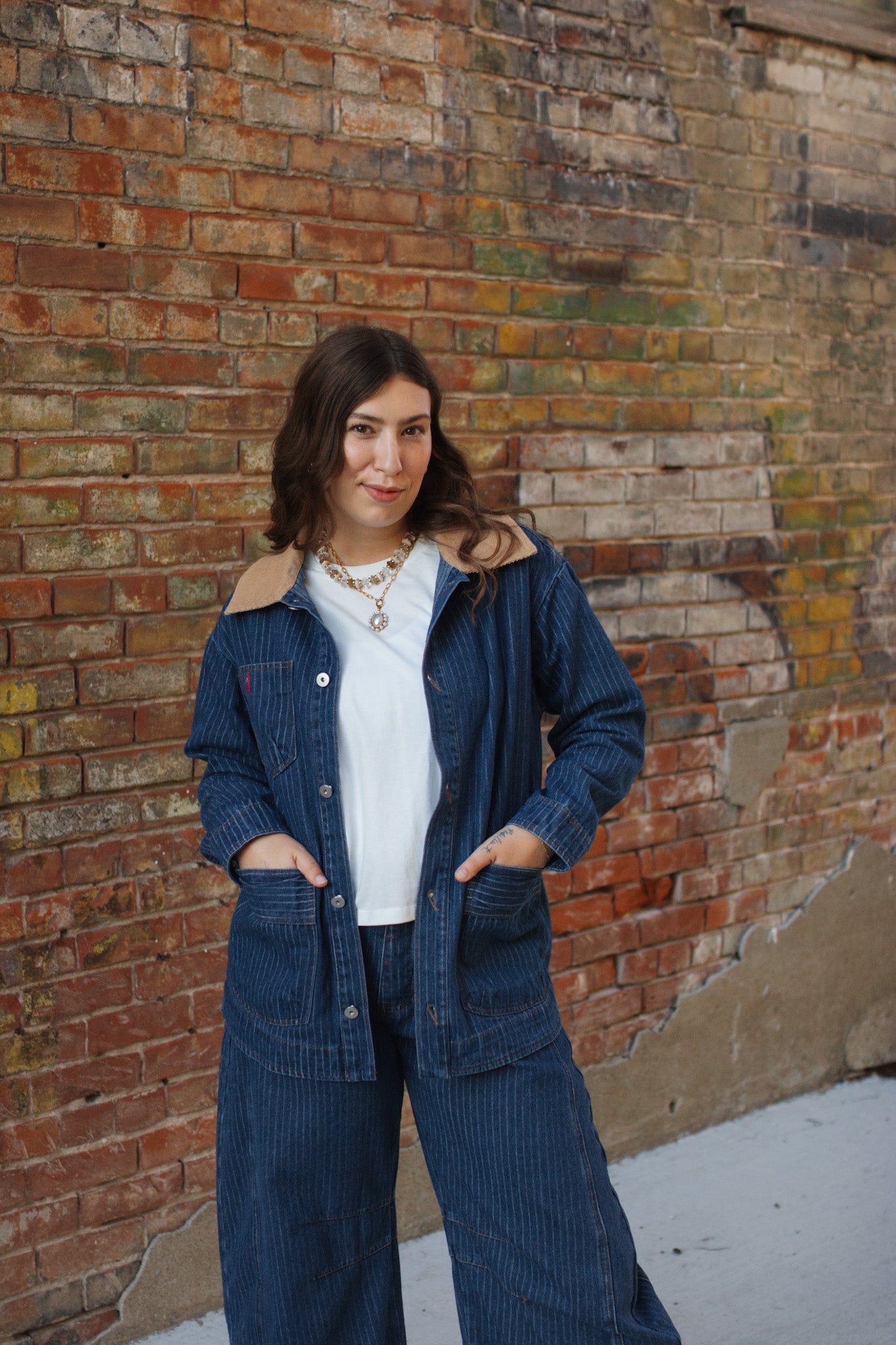 Mila Button Down Denim Barn Jacket