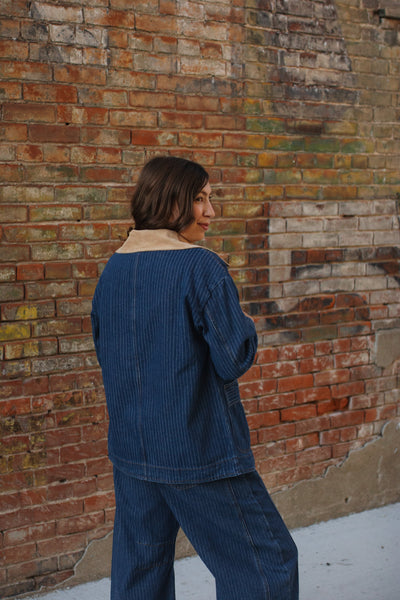 Mila Button Down Denim Barn Jacket