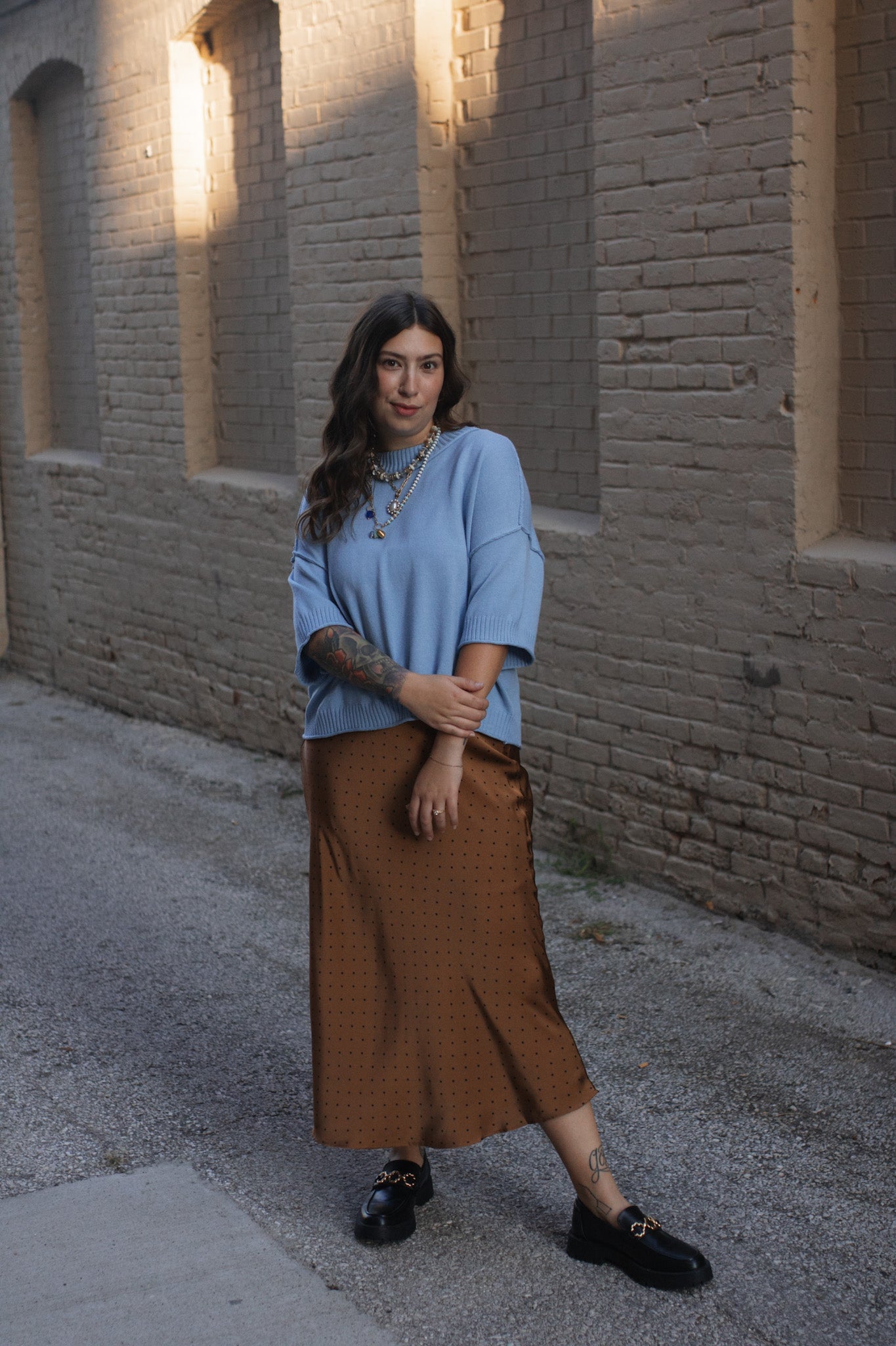 Rory Polka Dot Midi Skirt