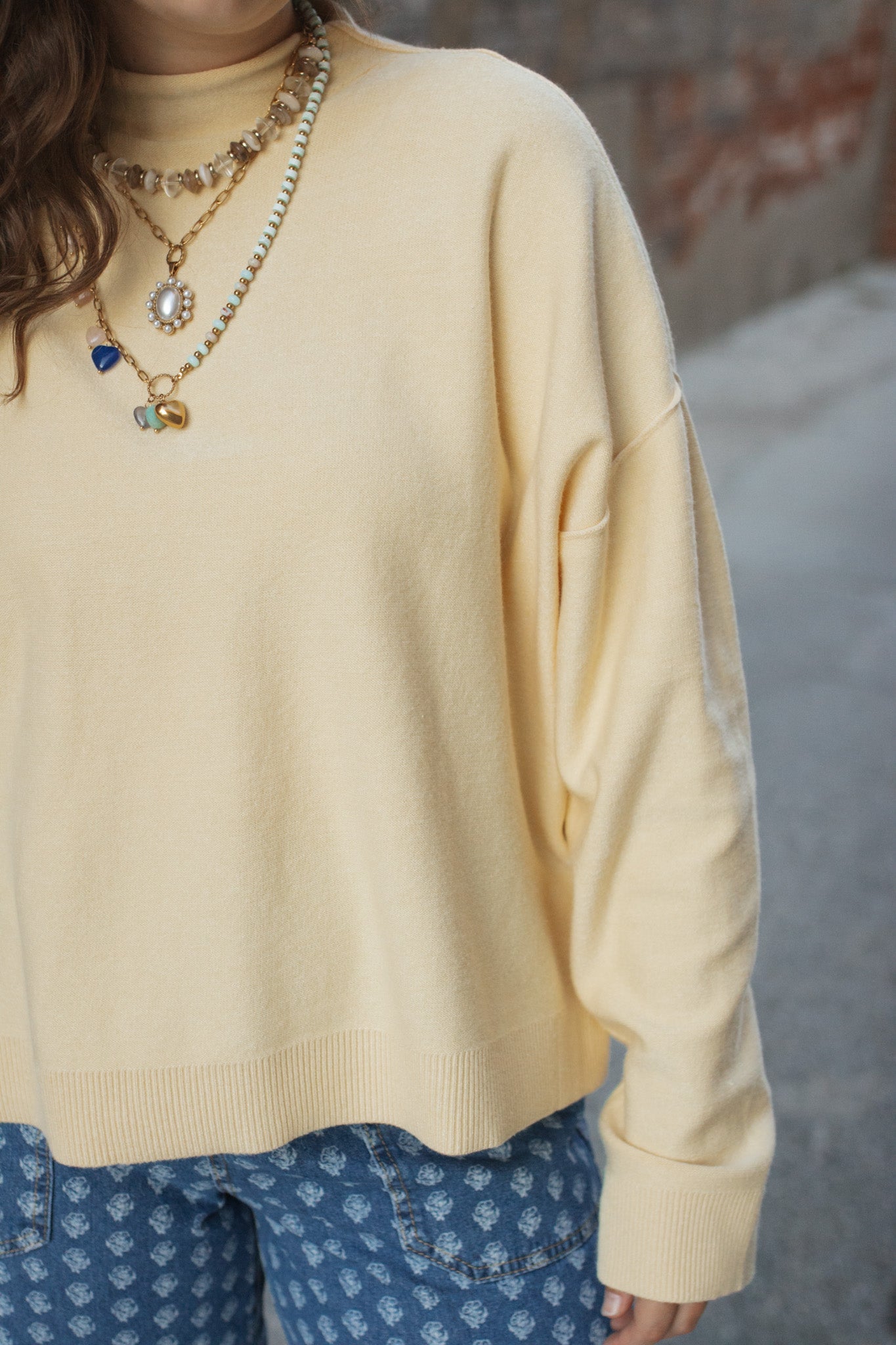 Elaina Mock Neck Sweater